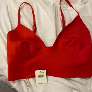 NEW W TAGS FREE PEOPLE RED TOP/BRA TOP SIZE MEDIUM